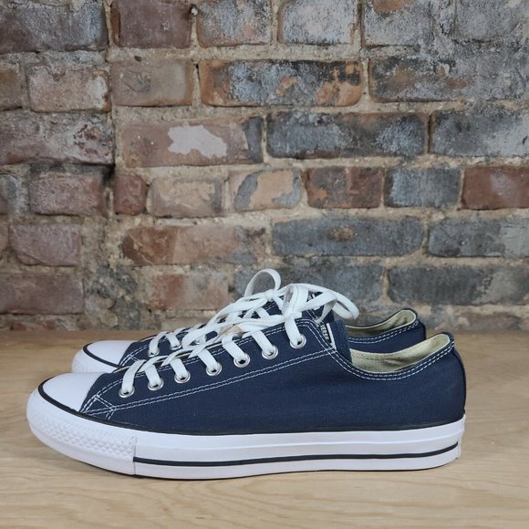 Mens Converse All Star Core Ox Low Top Shoes Sz 11 M Navy Blue Canvas M9697